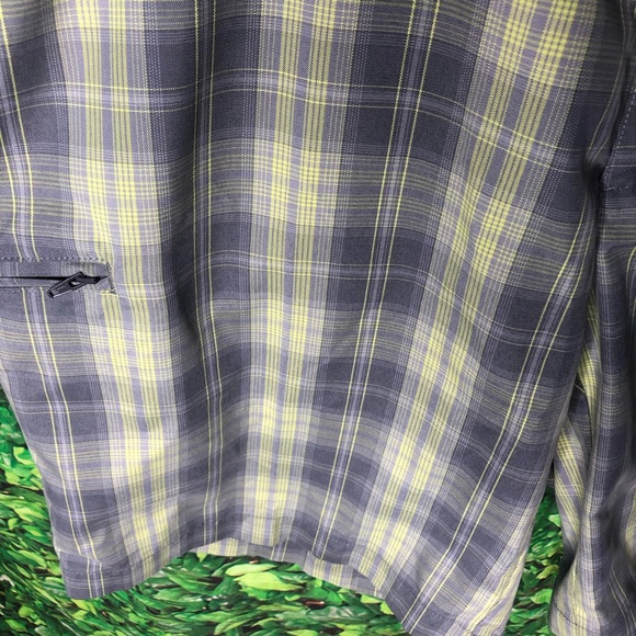 Grand Slam Mens Golf Shorts Gray Plaid Flat Front Size 36 Polyester - Picture 5 of 11